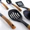 MegaChef Black Nylon & Wood Cooking Utensils Set, 7ct.